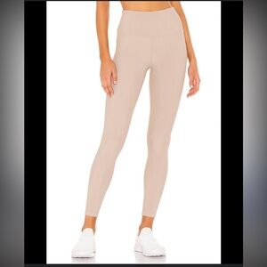 Beige High-Waisted Leggings